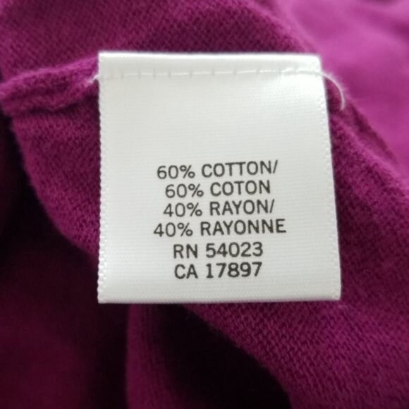 Banana Republic Top Short Sleeve Sweater Purple WOMEN'S  WOMAN'S SIZE Medium - Picture 6 of 8